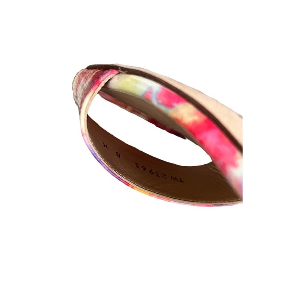 Stuart Weitzman Multicolor Block Heel Sandals - Size 8 - Picture 5 of 5